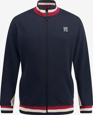 JAY-PI Zip-Up Hoodie in Blue: front