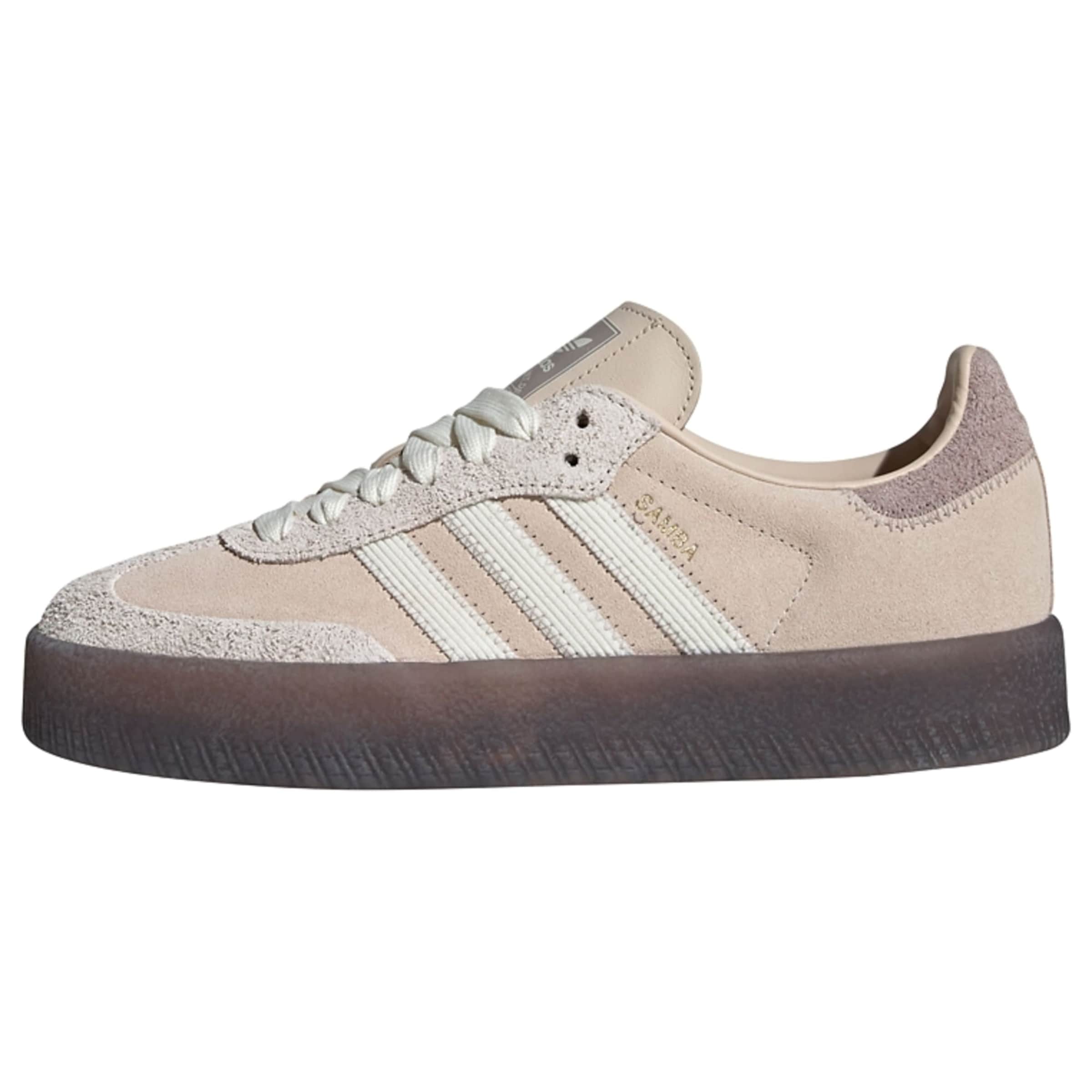 Baskets basses 'Samba' ADIDAS ORIGINALS en beige : devant