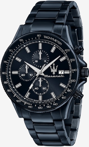 Maserati Analoog horloge 'Sfida' in Blauw: voorkant