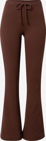 Pantalon 'CYBER DROP' HOLLISTER en marron : devant