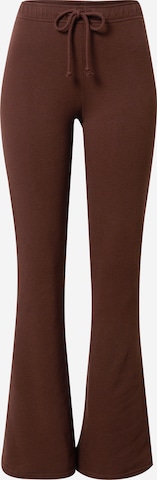 Pantalon 'CYBER DROP' HOLLISTER en marron : devant