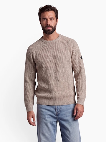 JACK & JONES Pullover 'JJEDENVER' in Beige: Vorderseite