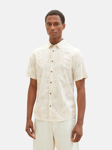 TOM TAILOR Regular fit Button Up Shirt in White: front