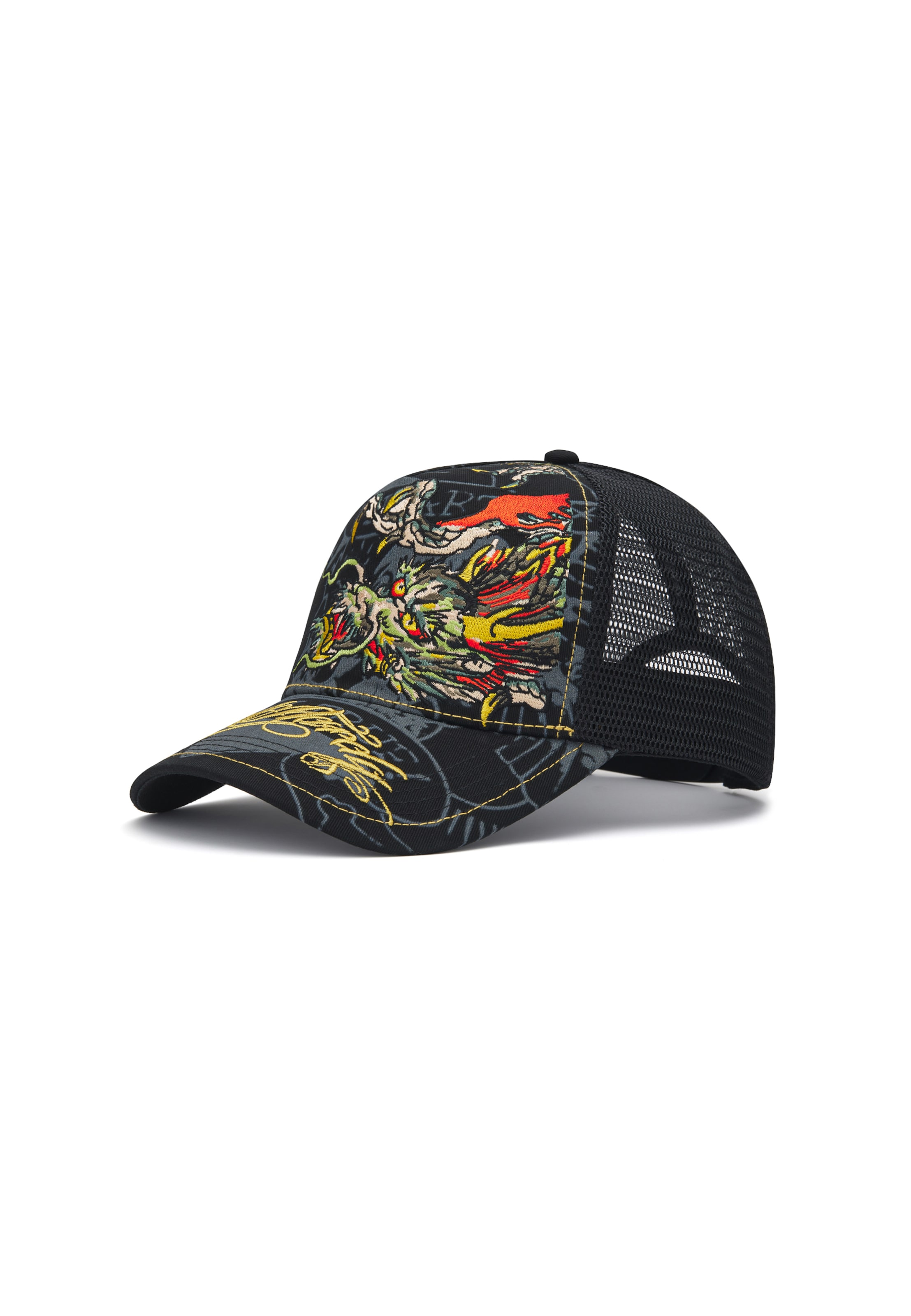 Ed Hardy Sapkák - fekete: elől
