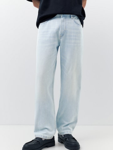 Pull&Bear Szabványos Farmer - kék: elől