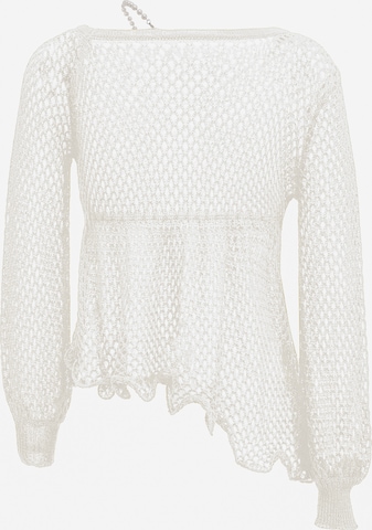 Pull-over nolie en blanc