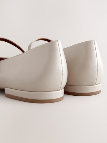 Next Балетки с ремешком 'Forever Comfort' в Белый