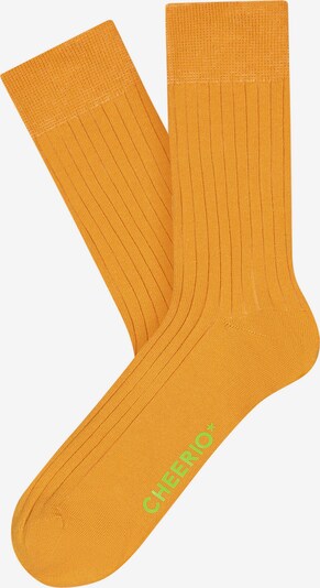 CHEERIO* Socks 'TOUGH GUY' in Orange, Item view