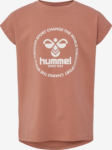 T-Shirt Hummel en marron : devant