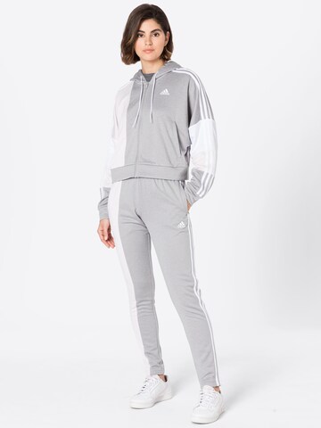 ADIDAS SPORTSWEAR Trainingsanzug 'Bold Block' in Grau: predná strana