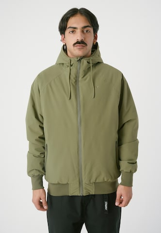 Cleptomanicx Jacke 'Simplist' in Grün: Vorderseite