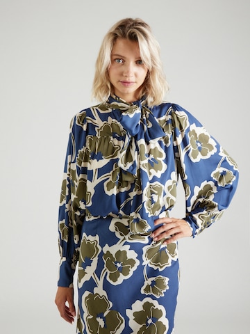 Aware Blouse 'Grayce' in Blauw: voorkant