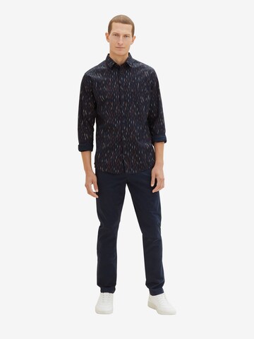 TOM TAILOR Slim Fit Hemd in Blau