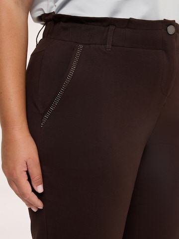 Fiorella Rubino - Slimfit Pantalón en marrón