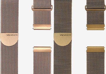 WRISTR Digital Watch 'Milanese' in Gold: front