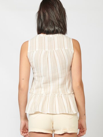 KOROSHI Bluse i beige