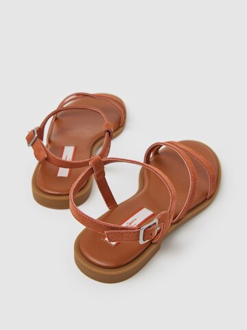 Pepe Jeans Strap Sandals 'HAYES FOLK' in Brown