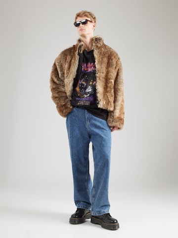 Maglietta 'SAUVAGE-PANTHER' di Versace Jeans Couture in nero