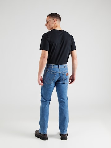 Regular Jeans 'TEXAS ASH' de la WRANGLER pe albastru: spate