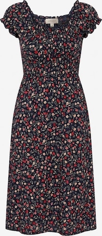 Apricot Garden Floral Milkmaid Midi Dress ' ' in Rot: Vorderseite