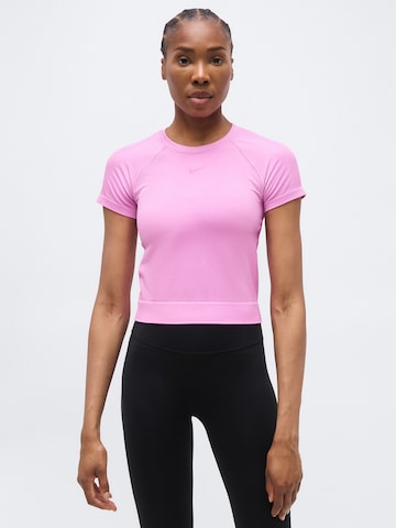 T-shirt fonctionnel NIKE en rose : devant