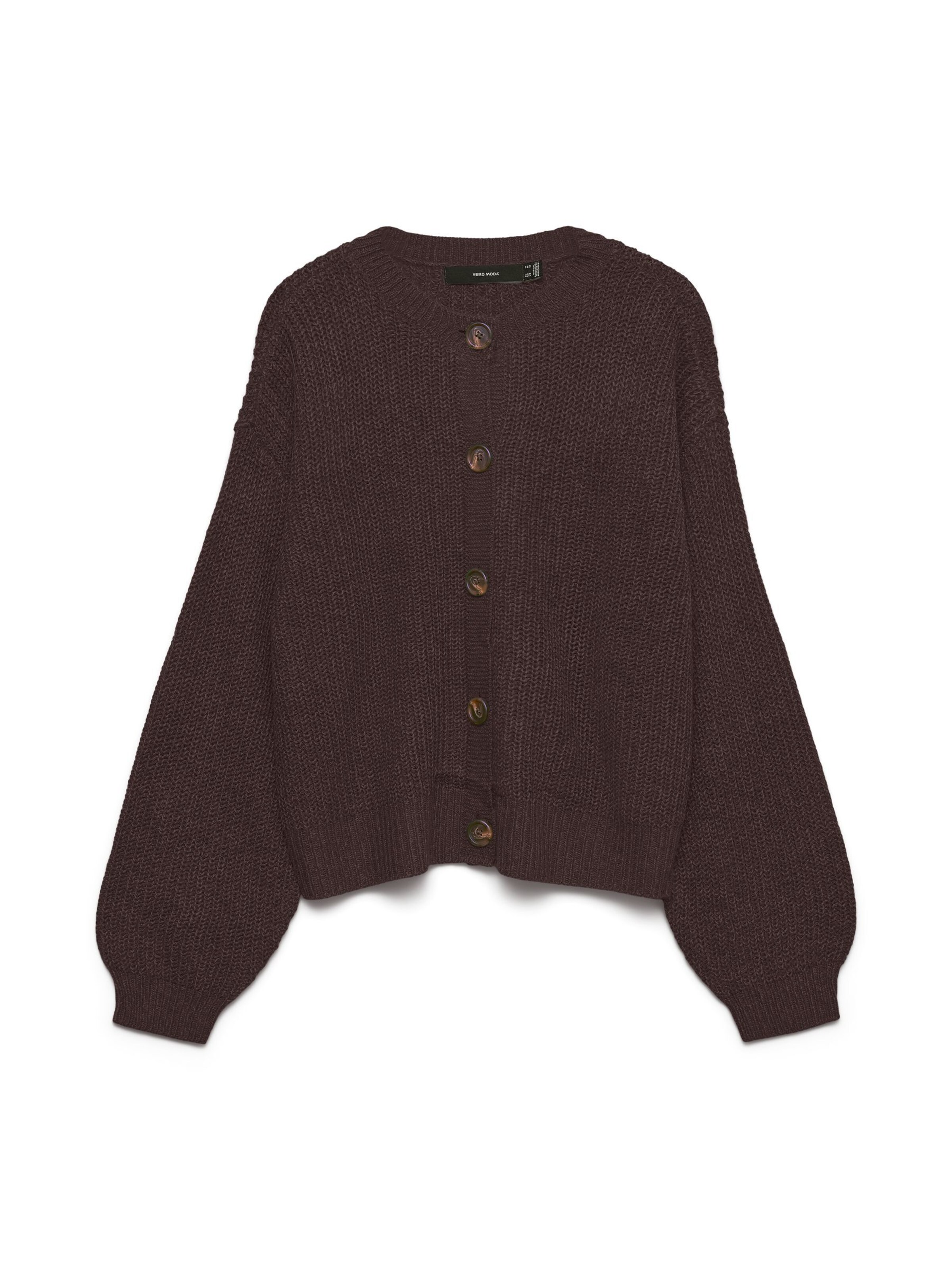 VERO MODA Knit cardigan 'VMLea' in Brown: front