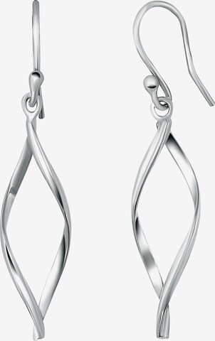 Boucles d'oreilles Lucardi en argent : devant