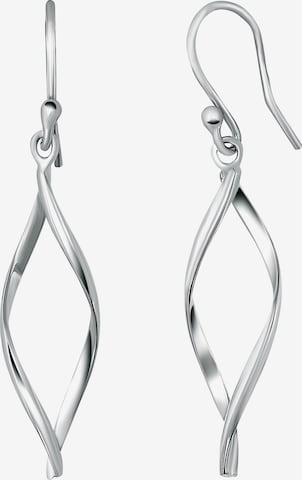 Lucardi Earrings in Silver: front