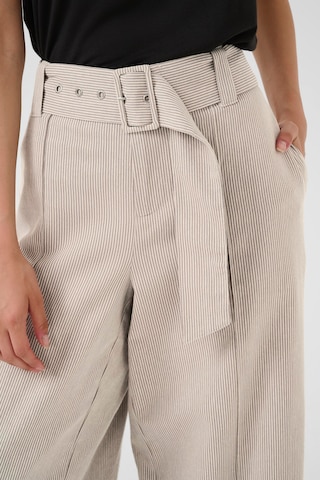 CULTURE Loose fit Trousers 'lenna' in Beige