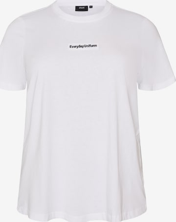 Zizzi Shirt in Weiß: Vorderseite