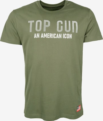 TOP GUN Shirt in Groen: voorkant