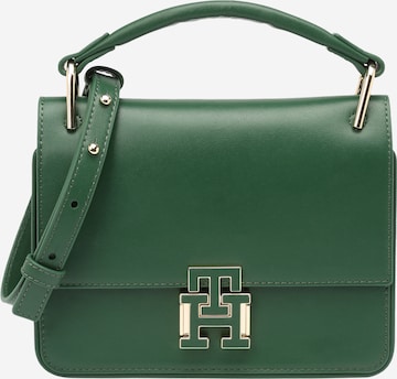 TOMMY HILFIGER Чанта с презрамки в зелено: отпред