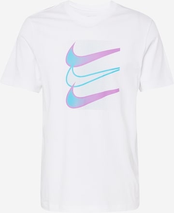 T-Shirt Nike Sportswear en blanc : devant