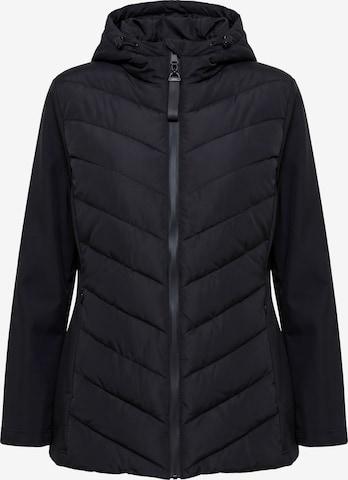 Ulla Popken Between-season jacket in Black: front