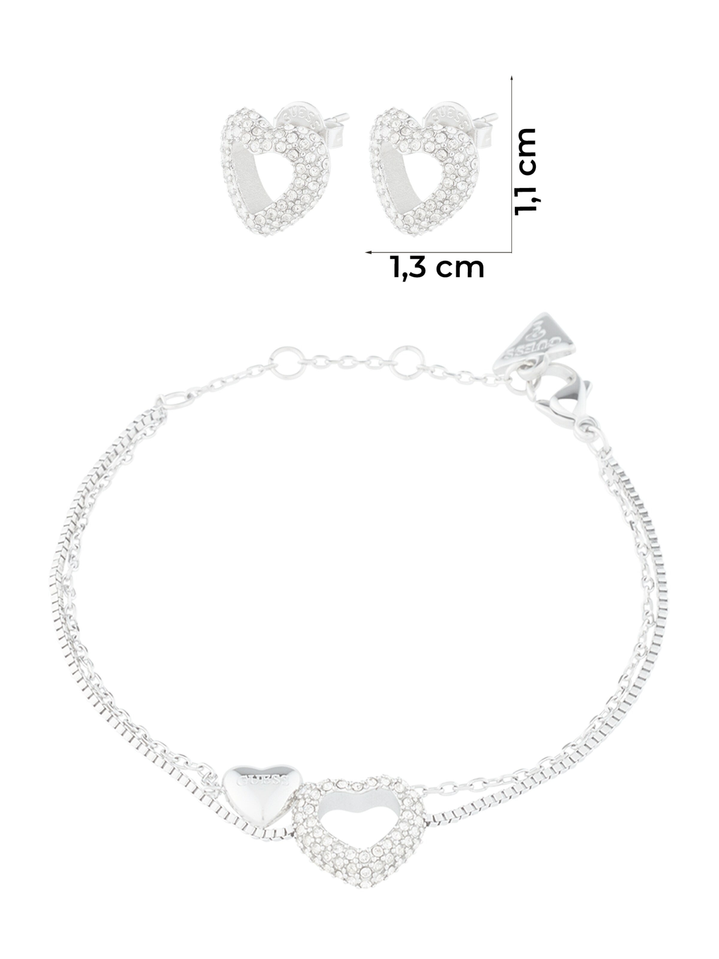 GUESS Korusarja värissä hopea