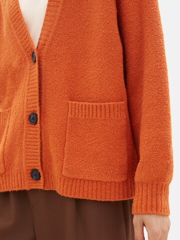 TOM TAILOR Strickjacke in Orange