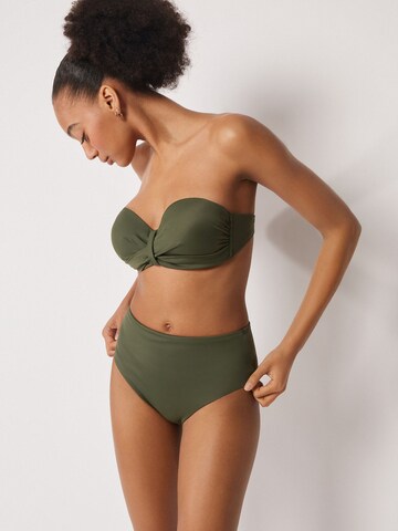 CALZEDONIA Bandeau Bikini Top 'Premium Sculpt' in Green