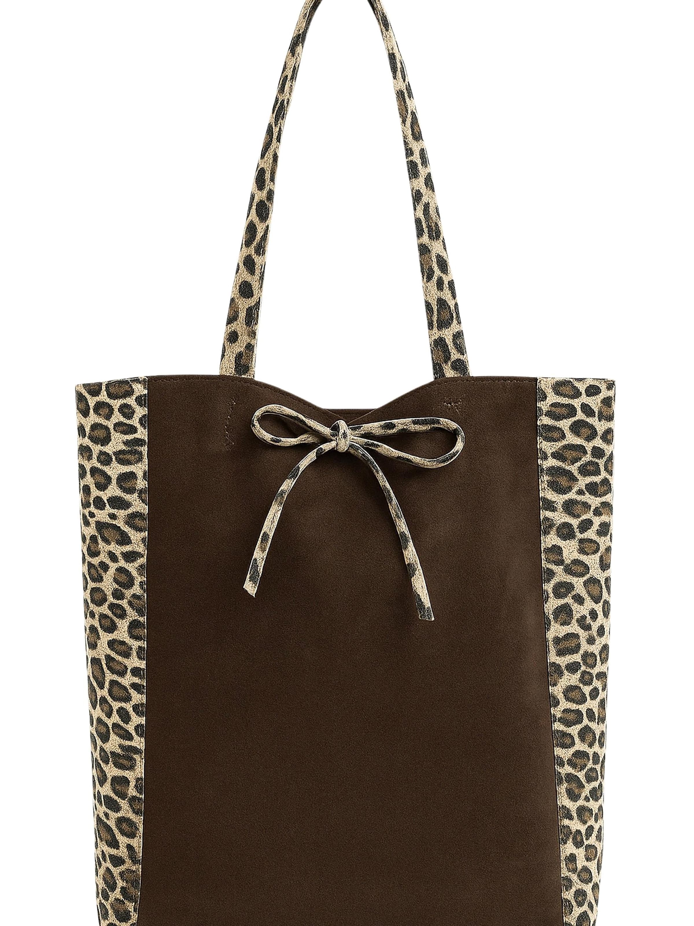 COLLEZIONE ALESSANDRO Shoulder Bag 'Leo Wonder' in Brown: front
