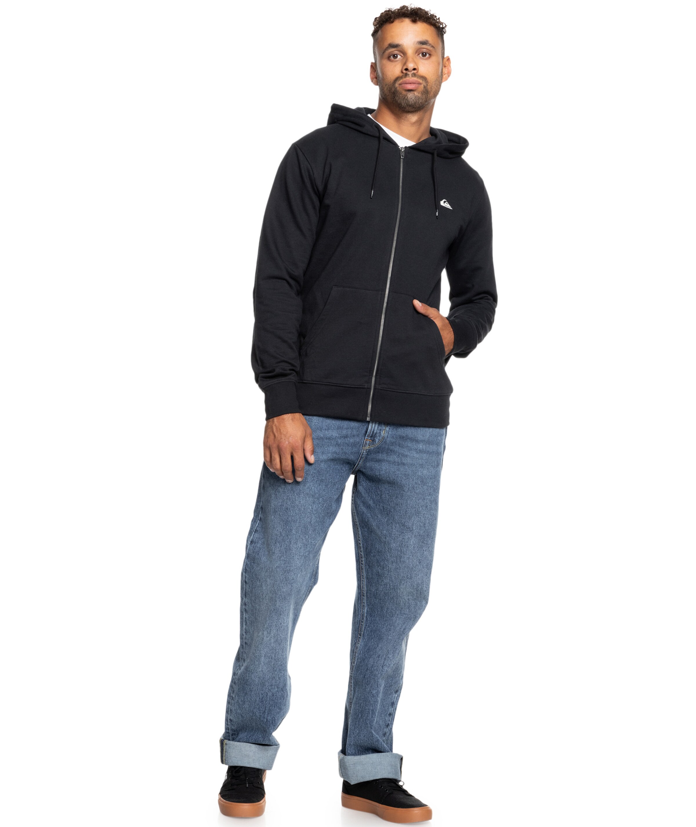 QUIKSILVER Sweatjacke in Schwarz