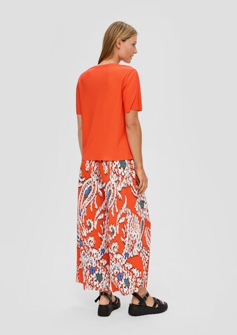 s.Oliver Wide Leg Hose in Orange