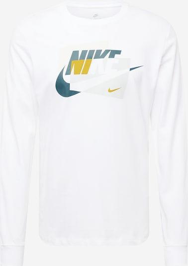 Tricou 'CONNECT' Nike Sportswear pe galben muștar / gri deschis / verde petrol / alb, Vizualizare produs