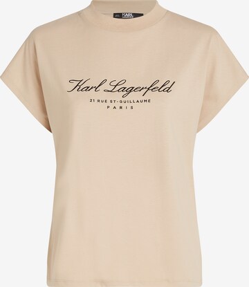 Karl Lagerfeld - Camiseta en beige: frente