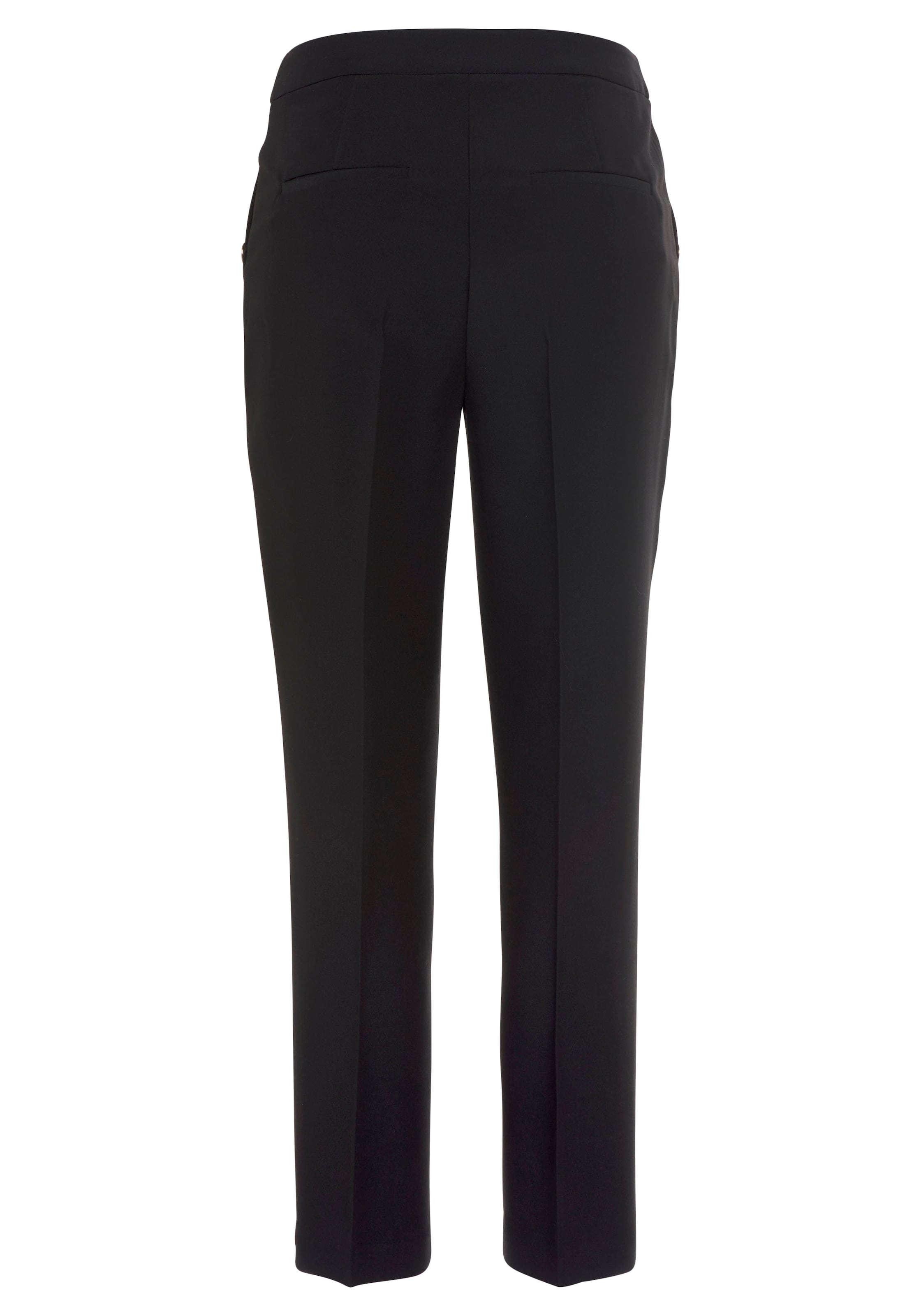 LASCANASlimfit Hlače na crtu - crna boja