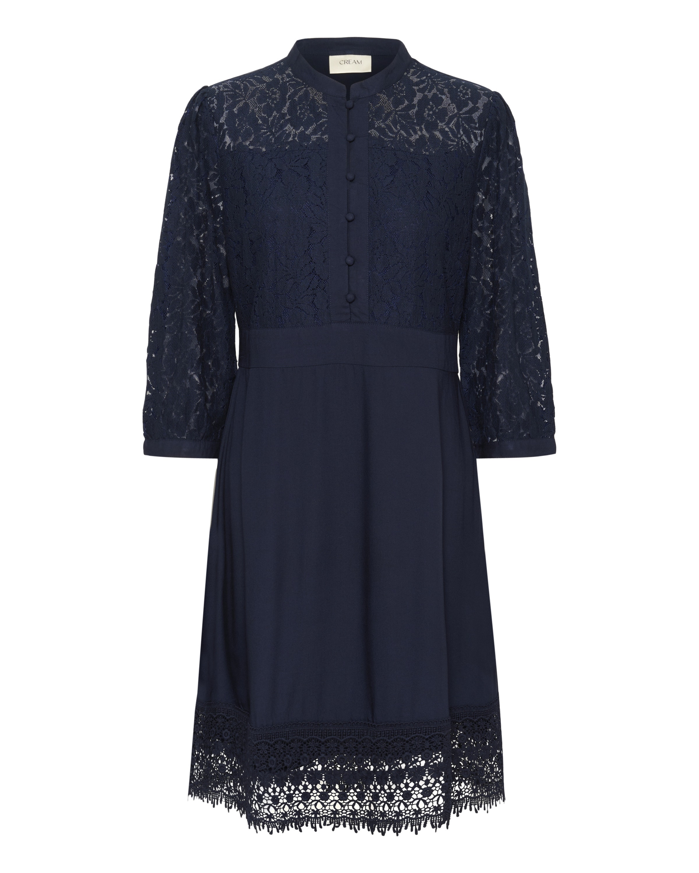 Cream Dress 'Milla' in Blue: front