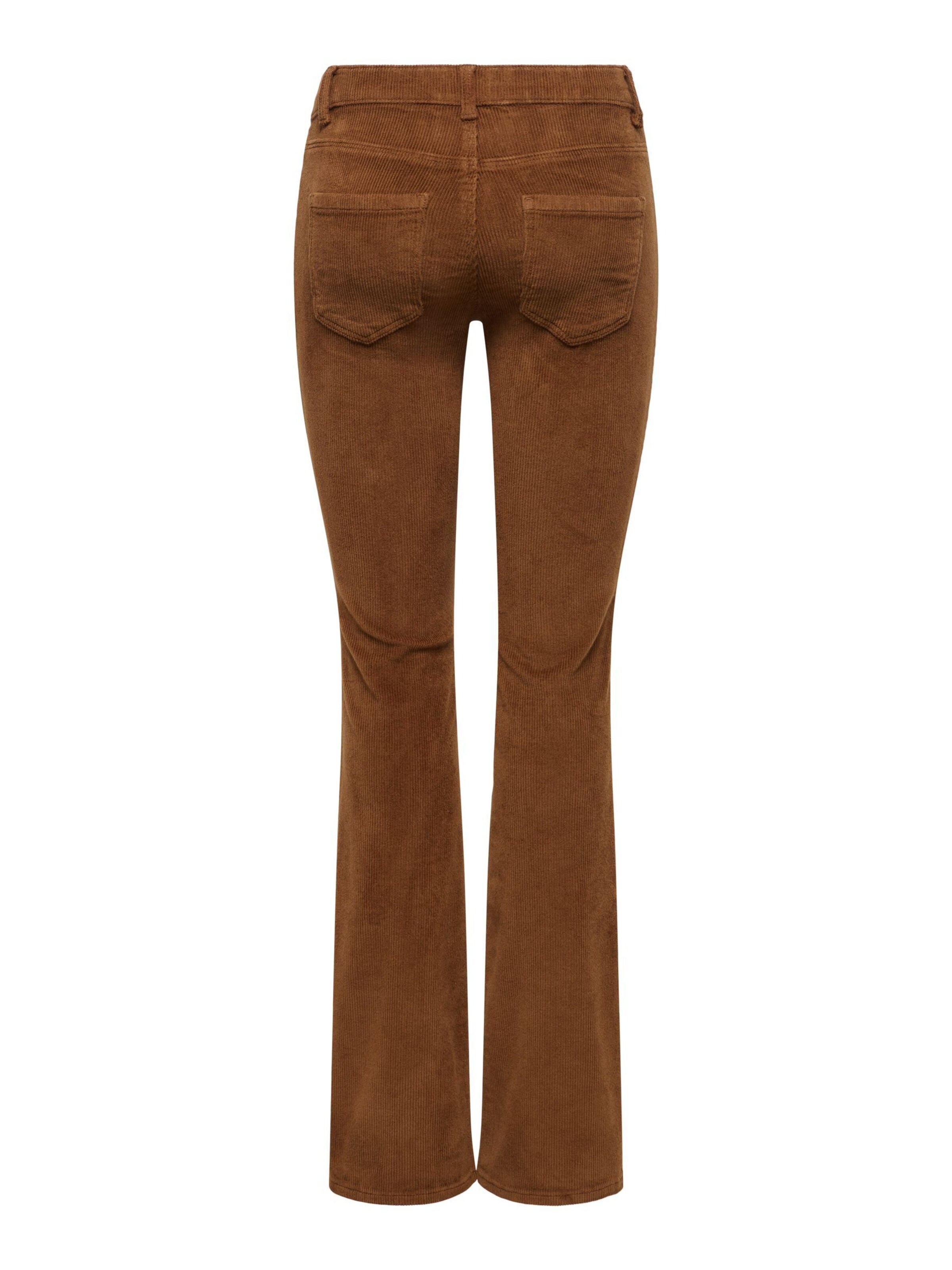 ONLY Flared Trousers 'GLOBAL' in Brown