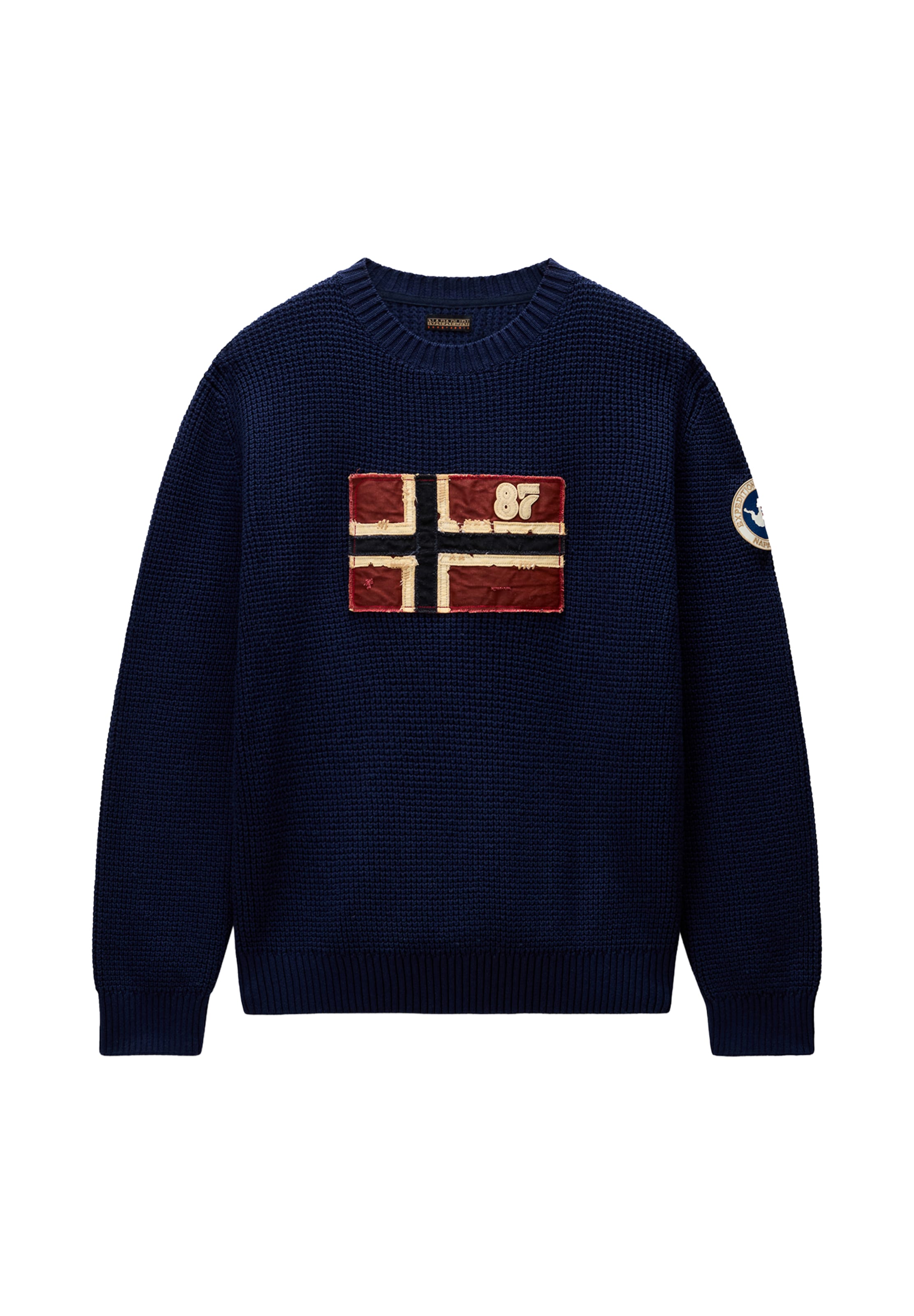 NAPAPIJRI - Jersey 'D-ARCHIVE' en azul: frente