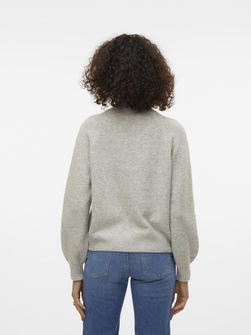 VERO MODA Trui 'Leaf' in Grijs