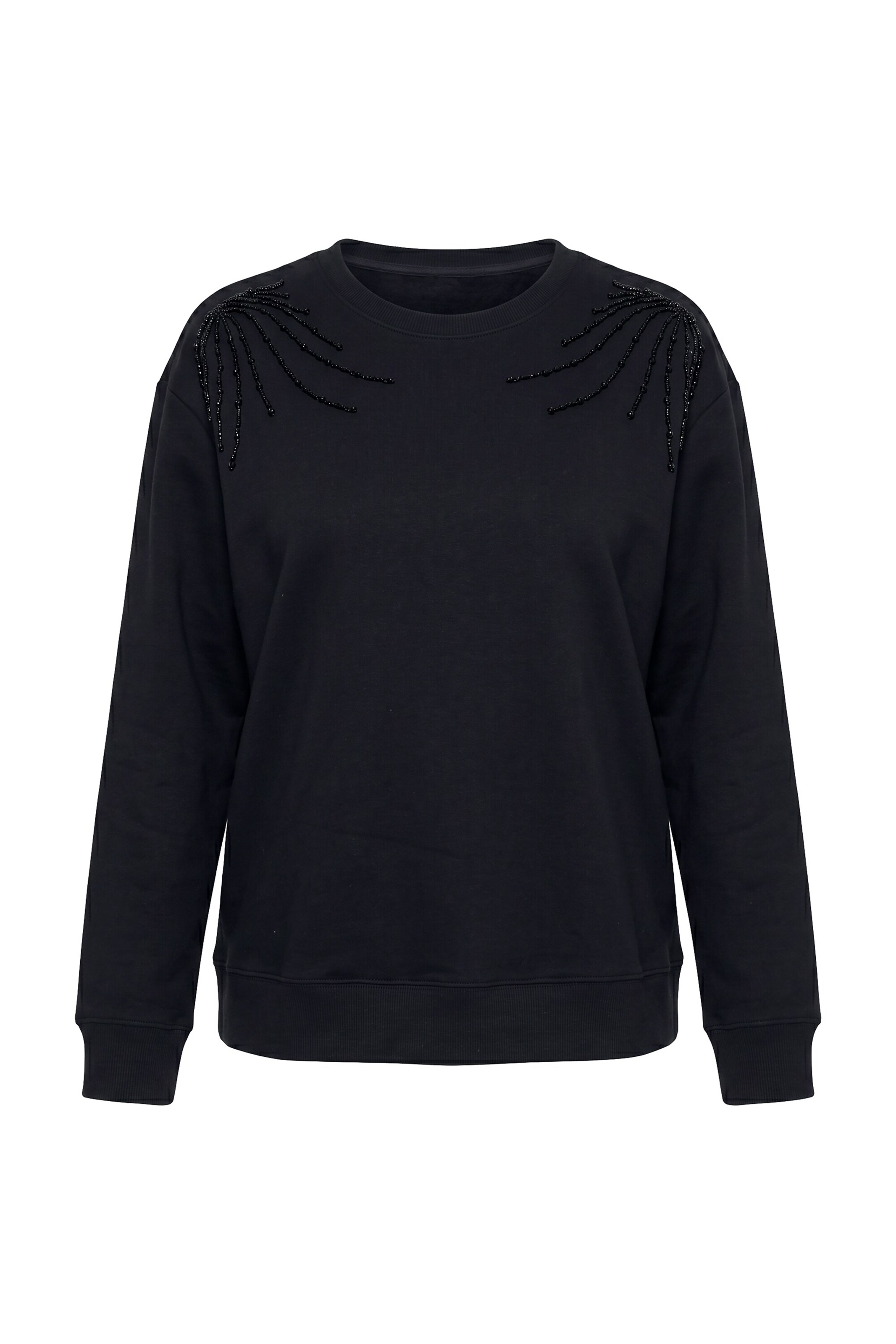 Ulla Popken Sweatshirt in Black: front