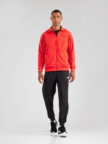 Completo per l'allenamento di PUMA in rosso: frontale