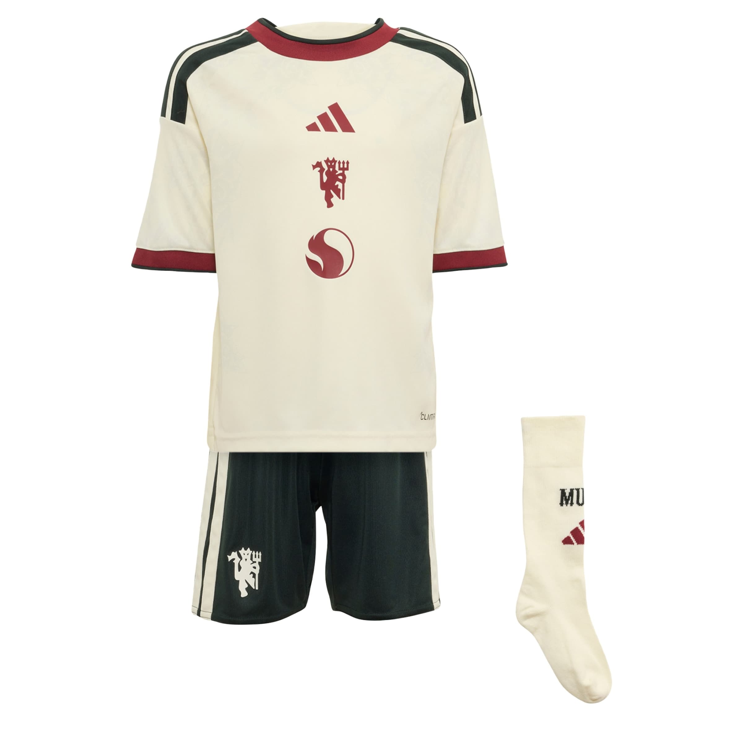 ADIDAS PERFORMANCE Trainingspak 'Manchester United 26/27' in Beige: voorkant